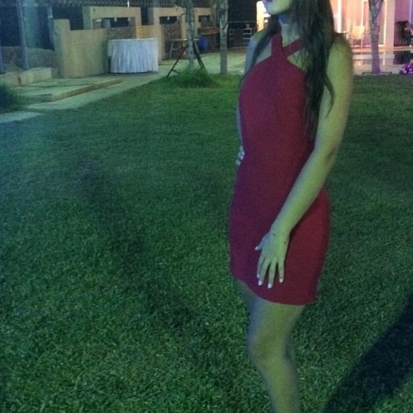 Mango Red mini wrap dress in XS - Picture 1 of 3